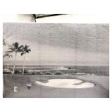 Size 39x27 Monochromatic canvas art, The piece sho