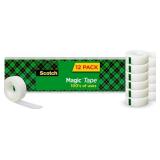 Scotch Magic Tape, Invisible, 12 Rolls | Home Offi