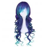 Long Curly Mermaid Costume Wig for Women Hair Unis