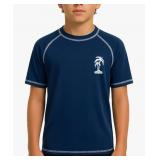 Size 14/16 Boys UPF 50+ Short Sleeve Rash Guard Sh