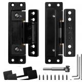 Hidden Door Hinges, Ultra-Thin Concealed Design, 1
