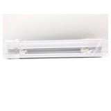 Set of 4 2in white vinyl cordless blinds