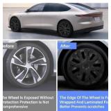 4 PCs 19 Inch Model Y Wheel Covers for Tesla 2020-