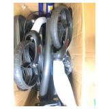 Upright rollator walker