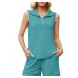 Size Large VDJ Two Piece Shorts Sets for Women Spr