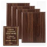 4 Pcs Blank Award Plaque Custom Plaque 8" 10" Pers