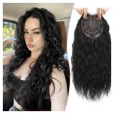 PANEWAY Curly Hair Topper, Lightweight & Natural-L