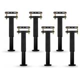 6PCS Adjustable Height Bed Support Legs, Heavy Dut