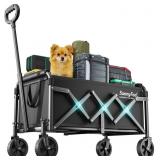 SUNNYFEEL Lightweight Folding Wagon Cart, 350LBS P