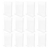 Staples Vertical Sign Holder, 8.5" x 11", Clear Pl