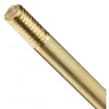 A3096-12 Brass Stem, 5/16"-18 SAE Male, 12" Length