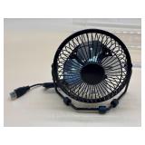 USB powered small metal fan