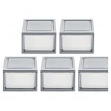 IRIS USA 5Pack Stackable Storage Drawer Box for Cl