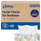Kleenex Professional Facial Tissue, Bulk, 12 Boxes