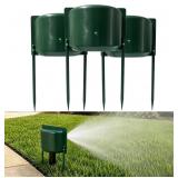 4 Pcs Sprinkler Splash Guard Green 10.62 in Soil S