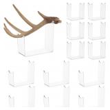 Aceorbit 12 Pcs Invisible Acrylic Antler Bracket 2