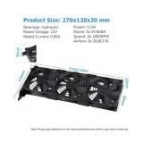 GDSTIME Graphic Card Fans, PCI Slot 3 x 90mm 92mm