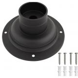 Design House Outdoor Light Pier Base, Matte Black