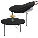 Fitted Round Table Cover with Elastic, 2-Pack, Reu