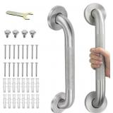 12 Inch Shower Grab Bars for Seniors, 2 Pack Brush