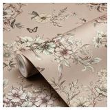 LOT OF 8 Theper Floral Peel and Stick Wallpaper Bo