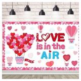 LOT OF 7 AIBIIN Love is in The Air Banner Red Pink