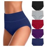 M/L UMMISS Womens Underwear Cotton High Waisted Tu