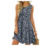 Size Large UVN Summer Tank Dresses for Women Crew