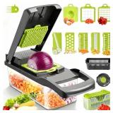 10-in-1 Vegetable Chopper Mandoline Slicer, 8 Blad