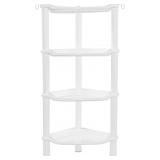 4 Tier Corner Shower Caddy, Rustproof, Plastic Sho