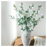 Artificial Cherry Blossom Branches 6Pcs 28.3" Faux