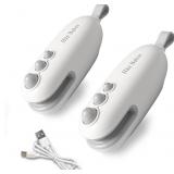 2 Pack Mini Bag Sealer, 2 in 1 Heat Sealer Bag Sea