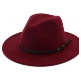 Classic Felt Fedora Hats for Men Women Wool Floppy