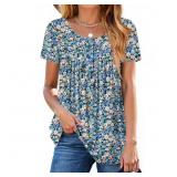 XL Fantaslook Women Tunic Tops Casual Henley Short