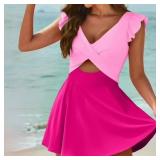 Size medium Hicidod Womens Swimsuits One Piece Tum