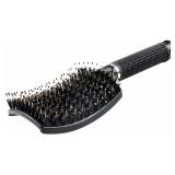 Boar Bristle Detangler Vent Hair Brush for Blow Dr