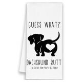 LOT OF 15 Funny Dog Dachshund Kitchen Towels, Cute