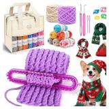 81Pc Weaving Loom Kit, Knitting Loom Kit with Stor