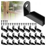 Black Carbon Steel 1"x1" Square Rail Fence Connect