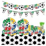 Soccer Party Decorations, 202 Pcs Set | Soccer Bir