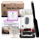 Large Sourdough Starter Jar Kit 900ml   Glass Jar