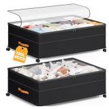 YOUPINS XXXL 100L Under Bed Storage with Wheels 2