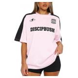 Size S/M DISCIPBUSH Graphic Tees for Women - Round