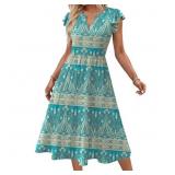 XL Fantaslook Summer Dresses for Women Ruffle Slee