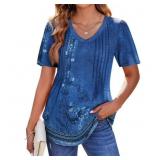 2XL Fantaslook Blouses for Women Dressy Casual V N