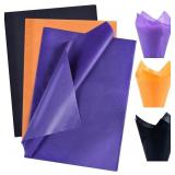 Lot Of 5 BEISHIDA 90 Sheets Halloween Black Orange