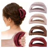 Lot Of 3 4Pcs Large Claw Clips for Women 4" TPEE-S
