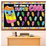 LOT OF 5 Summer Ice Pop Bulletin Board Set Colorfu
