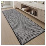 AMOAMI Unique Woven Bathroom Runner Rug, Super Abs