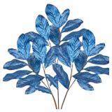 Lot of 2 Boxes, 31" Royal Blue Glitter Magnolia Le